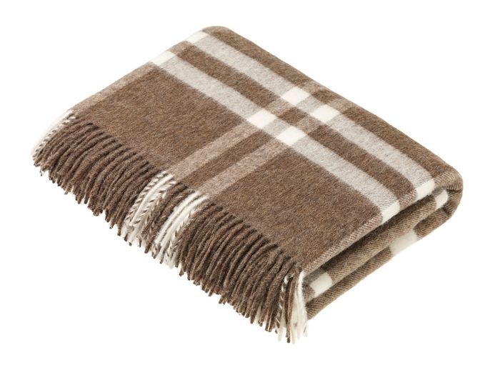 Soft Neutral Merino Lambswool Throws